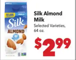 Vallarta Supermarkets Silk Almond Milk offer