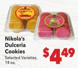 Vallarta Supermarkets Nikola's Dulceria Cookies offer