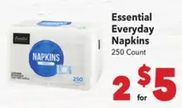 Vallarta Supermarkets Essential Everyday Napkins offer
