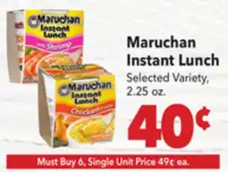 Vallarta Supermarkets Maruchan Instant Lunch offer