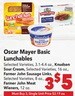 Vallarta Supermarkets Oscar Mayer Basic Lunchables offer