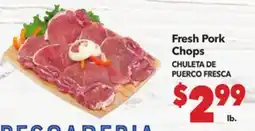 Vallarta Supermarkets Fresh Pork Chops / CHULETA DE PUERCO FRESCA offer