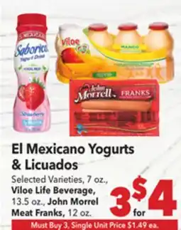 Vallarta Supermarkets El Mexicano Yogurts & Licuados offer