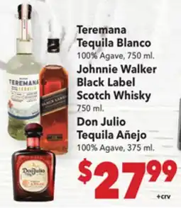Vallarta Supermarkets Teremana Tequila Blanco offer