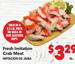 Vallarta Supermarkets Fresh Imitation Crab Meat / IMITACION DE JAIBA offer