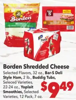 Vallarta Supermarkets Borden Shredded Cheese offer