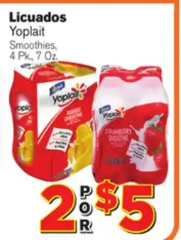 El Super Fresh Yoplait Smoothies offer