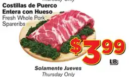 El Super Fresh Whole Pork Spareribs offer