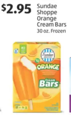 Aldi Sundae Shoppe Orange Cream Bars offer