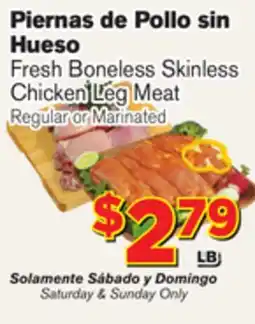 El Super Fresh Fresh Boneless Skinless Chicken Leg Meat offer