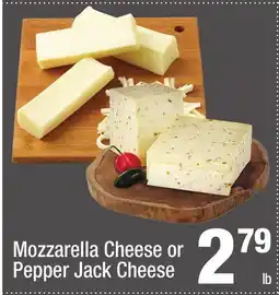 Super King Markets Mozzarella Cheese or Pepper Jack Cheese offer