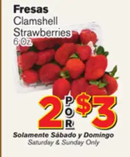 El Super Fresh Clamshell Strawberries offer