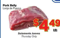 El Super Fresh Pork Belly offer