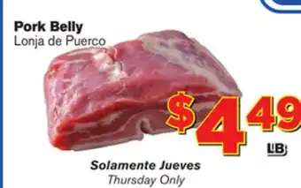 El Super Fresh Pork Belly offer