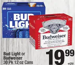 Super King Markets Bud Light or Budweiser offer