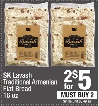 Super King Markets SK Lavash Traditional Armenian Flat Bread offer