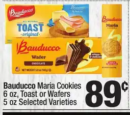 Super King Markets Bauducco Maria Cookies 6 oz, Toast or Wafers 5 oz offer