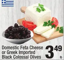Super King Markets Domestic Feta Cheese or Greek Imported Black Colossal Olives offer