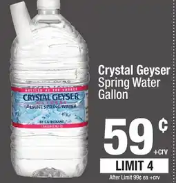 Super King Markets Crystal Geyser Spring Water offer