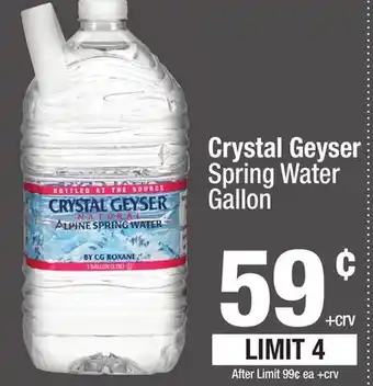 Super King Markets Crystal Geyser Spring Water offer