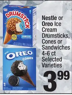 Super King Markets Nestle or Oreo Ice Cream Drumsticks, Cones or Sandwiches offer