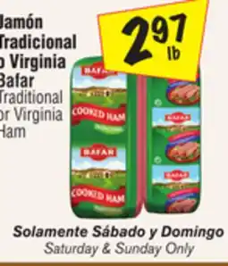 El Super Traditional or Virginia Ham offer