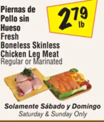 El Super Fresh Boneless Skinless Chicken Leg Meat offer