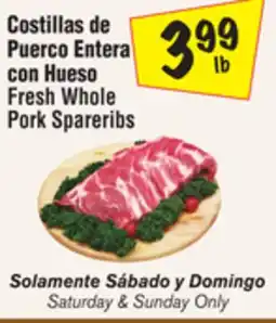 El Super Fresh Whole Pork Spareribs offer