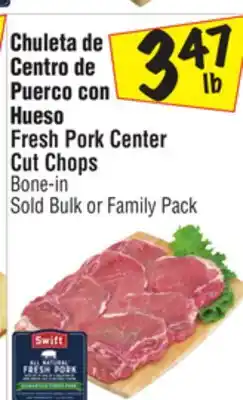 El Super Fresh Pork Center Cut Chops offer
