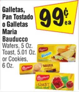 El Super Maria Bauducco Wafers, 5 Oz. Toast, 5.01 Oz. or Cookies 6 Oz offer