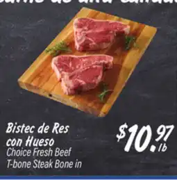El Super Choice Fresh Beef T-bone Steak offer