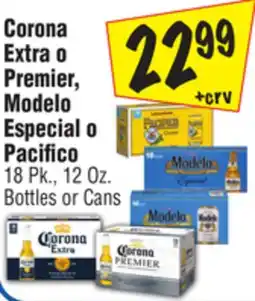 El Super Corona Extra o Premier, Modelo Especial o Pacifico offer
