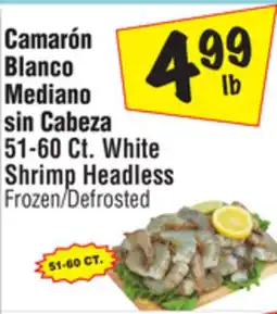 El Super 51-60 Ct. White Shrimp Headless offer