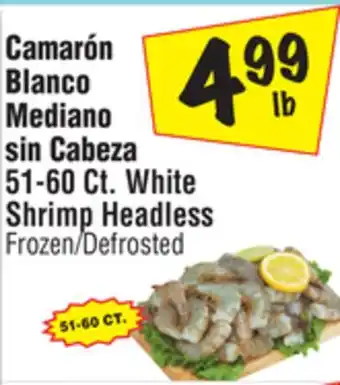 El Super 51-60 Ct. White Shrimp Headless offer