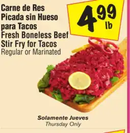 El Super Fresh Boneless Beef Stir Fry for Tacos offer