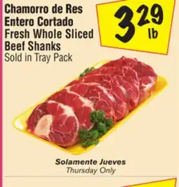 El Super Fresh Whole Sliced Beef Shanks offer