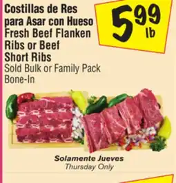El Super Fresh Beef Flanken Ribs or Beef Short Ribs offer