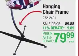 Menards Backyard Creations Hanging Hammock Chair Frame offer
