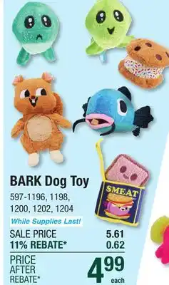 Menards BARK Tad & Paul Plush Dog Toy offer
