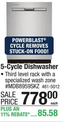 Menards Maytag 5-Cycle Fingerprint Resistant Stainless Steel Built-In Dishwasher offer