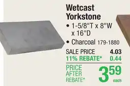 Menards 8 x 16 Charcoal Wetcast Yorkstone Paver offer
