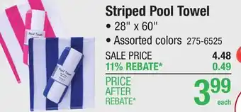 Menards 28 x 60 Pool Towel - Assorted Styles offer