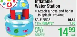 Menards Sunny Crew Inflatable Water Station offer