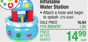 Menards Sunny Crew Inflatable Water Station offer