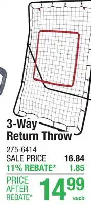 Menards MD Sports 3-Way Return Throw offer