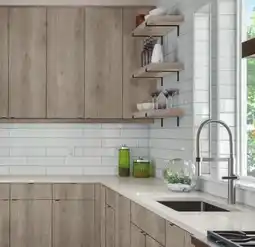 Menards KLËARVŪE Vårsta Haven Kitchen With Island - Cabinets Only offer