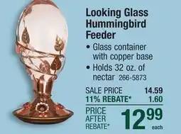 Menards Perky-Pet Looking Glass Hummingbird Feeder - 32 oz offer