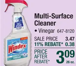 Menards Windex Vinegar Multi-Surface Cleaner - 26 oz offer