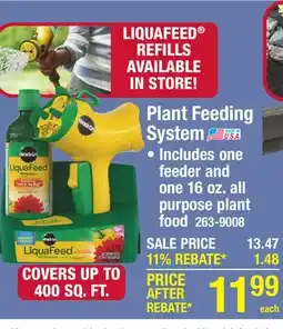 Menards Miracle-Gro 12-4-8 Liquafeed Advance Plant Feeding System offer