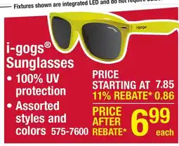 Menards i-gogs Traditional Sunglasses - Assorted Colors offer